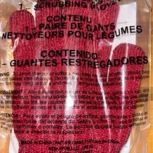 Avon Red Scrubbing Gloves